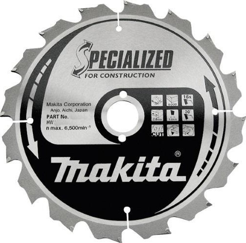 MAKITA Пильный диск для строительных работ, 210x30x1.8x14T MAKITA B-31310