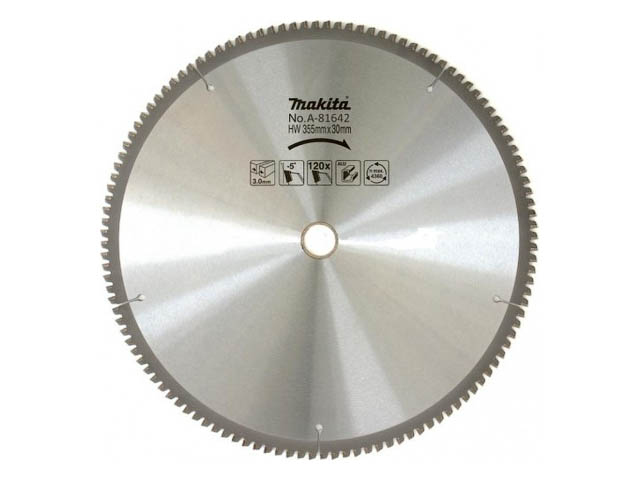 MAKITA Пильный диск для алюминия, 355x30/25x2.4x120T MAKITA A-81642