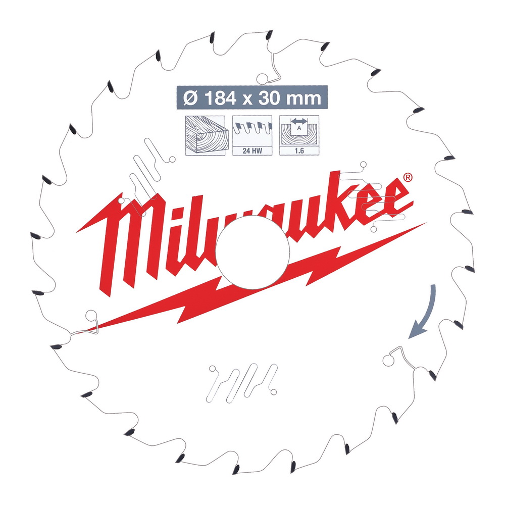 MILWAUKEE Диск пильный для циркулярок WCSB 184x30x1.6 MILWAUKEE 4932471297