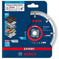 BOSCH Алмазный круг 115-X-LOCK/22,23 мм по металлу Expert Diamond Metal Wheel BOSCH 2608900532