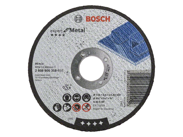 BOSCH Круг отрезной 115х2.5x22.2 мм для металла Expert BOSCH 2608600318